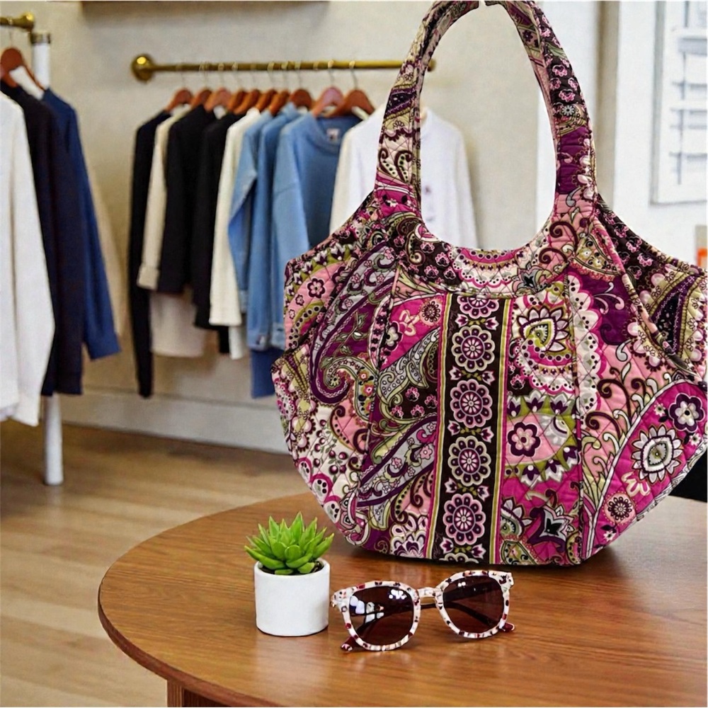Vera Bradley retired “Very Berry Paisley” Pink Tote Bag